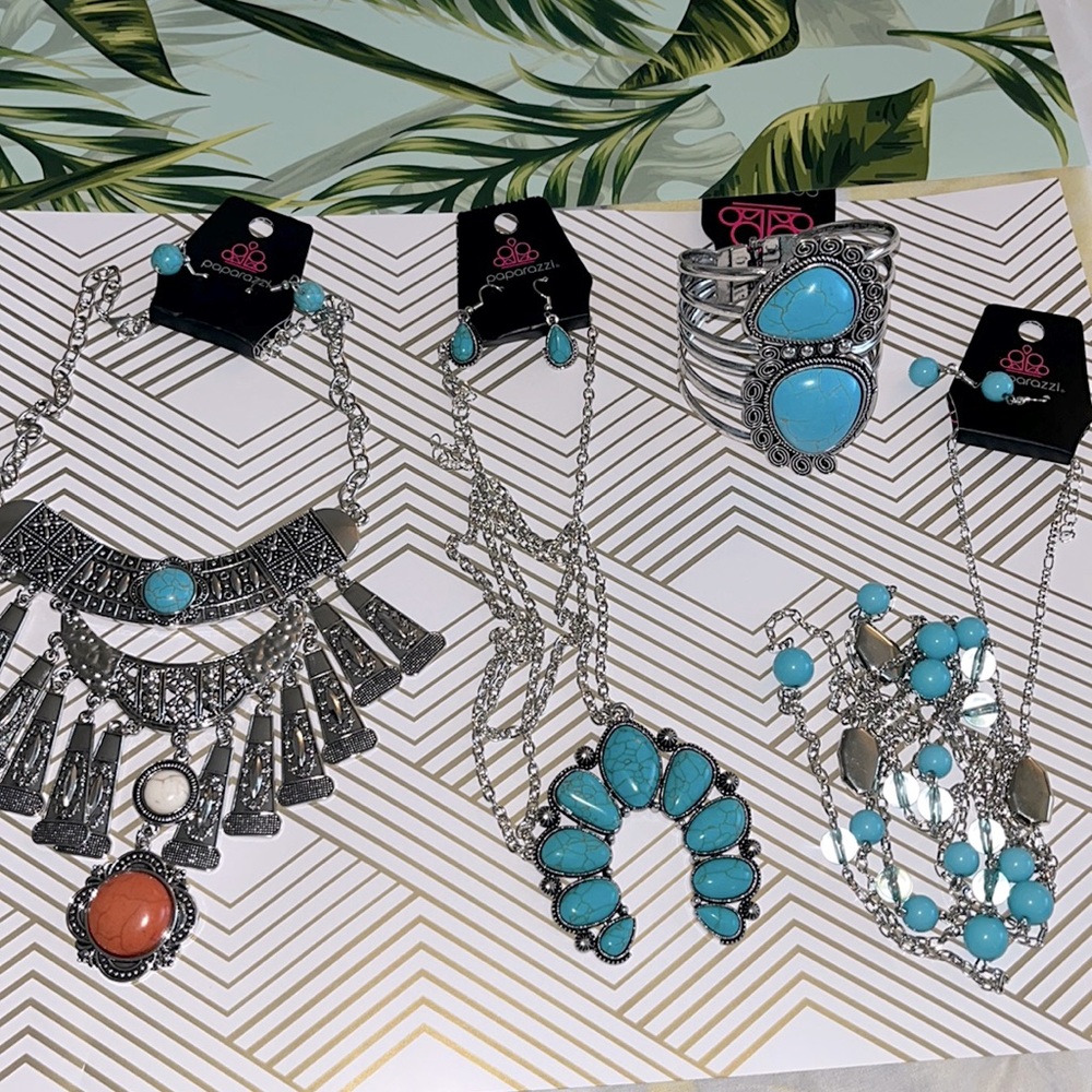 Paparazzi Turquoise Bundle